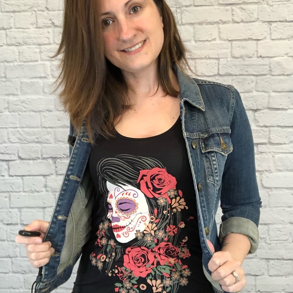 Bear Dance | Sugar Skull Girl Graphic Tank Top - Picture 7 of 8